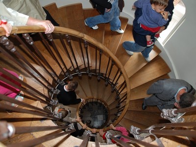 Escalier à vis_maison de Jules Verne © S. Crampon